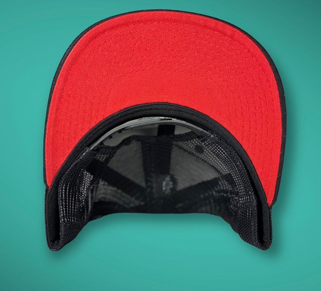 Walley Nugget's Hat-Adult-Black & Red
